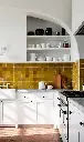 The Fassi Saffron Gold Zellige – Authentic Hand-Chiseled Glazed Terracotta Tiles