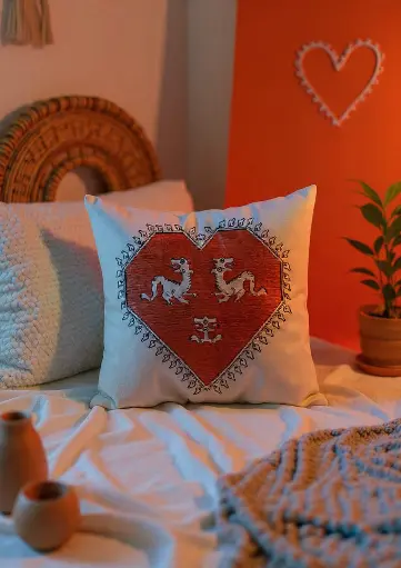 [Dar Maalma 24] The Secret Atelier Cushion – Rare Fine Silk Weave on Premium "Kiria" Canvas